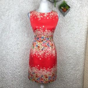 Tahari Floral Sheath Dress | 8